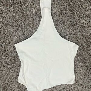 Elegant White Women's Halter Top